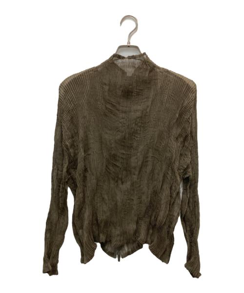ISSEY MIYAKE（イッセイミヤケ）ISSEY MIYAKE (イッセイミヤケ) CHIFFON TWIST 1 ブラウン サイズ:2の古着・服飾アイテム