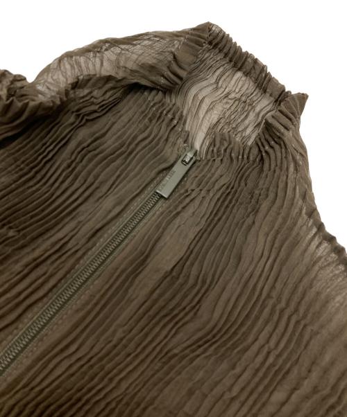 ISSEY MIYAKE（イッセイミヤケ）ISSEY MIYAKE (イッセイミヤケ) CHIFFON TWIST 1 ブラウン サイズ:2の古着・服飾アイテム
