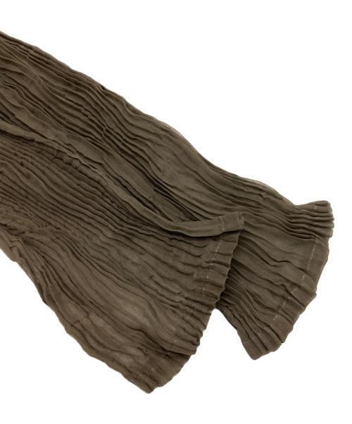 ISSEY MIYAKE（イッセイミヤケ）ISSEY MIYAKE (イッセイミヤケ) CHIFFON TWIST 1 ブラウン サイズ:2の古着・服飾アイテム