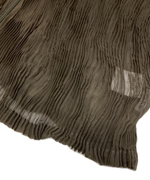 ISSEY MIYAKE（イッセイミヤケ）ISSEY MIYAKE (イッセイミヤケ) CHIFFON TWIST 1 ブラウン サイズ:2の古着・服飾アイテム