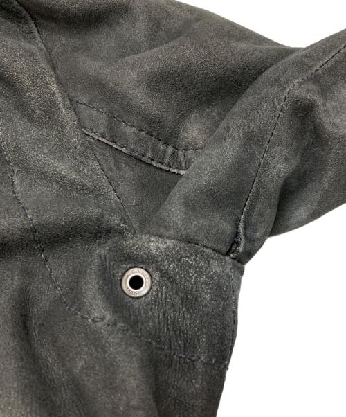 BOSS HUGO BOSS（ボス ヒューゴボス）BOSS HUGO BOSS (ボス ヒューゴボス) スウェードジャケット グレー サイズ:38Rの古着・服飾アイテム