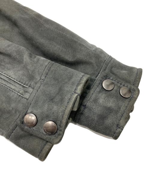 BOSS HUGO BOSS（ボス ヒューゴボス）BOSS HUGO BOSS (ボス ヒューゴボス) スウェードジャケット グレー サイズ:38Rの古着・服飾アイテム