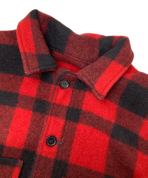 FILSON GARMENT（フィルソン ガーメント）FILSON GARMENT (フィルソン ガーメント) シングルマッキーノ クルーザー レッド サイズ:38の古着・服飾アイテム