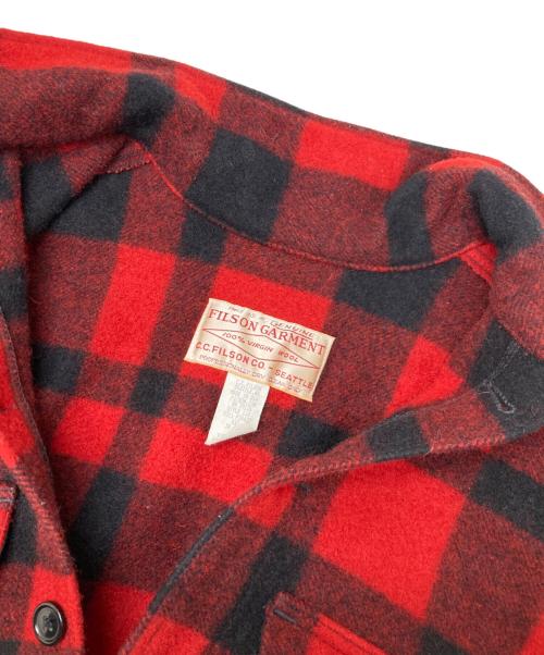 FILSON GARMENT（フィルソン ガーメント）FILSON GARMENT (フィルソン ガーメント) シングルマッキーノ クルーザー レッド サイズ:38の古着・服飾アイテム