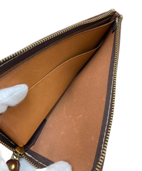 Herz（ヘルツ）Herz (ヘルツ) レザーウォレット ブラウンの古着・服飾アイテム