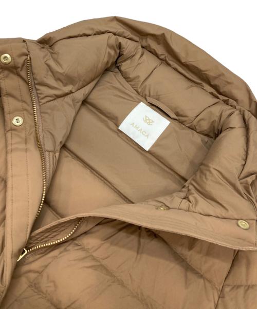 AMACA（アマカ）AMACA (アマカ) ダウンコート ベージュ サイズ:38の古着・服飾アイテム
