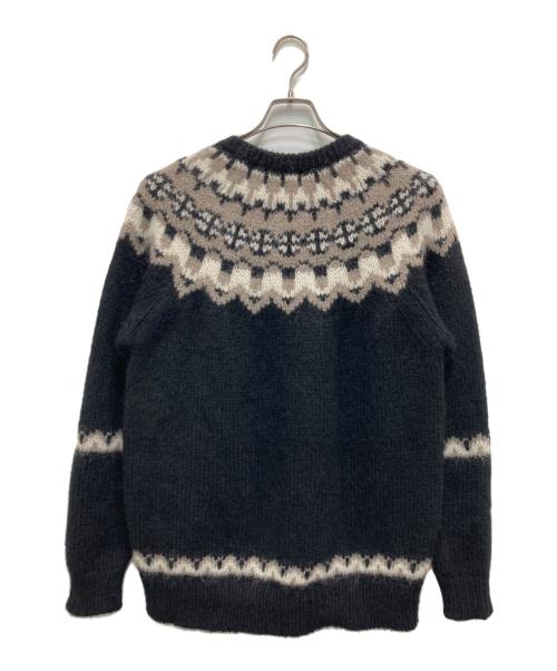 BATONER（バトナ―）BATONER (バトナ―) ノルディック ニット ブラック サイズ:3の古着・服飾アイテム