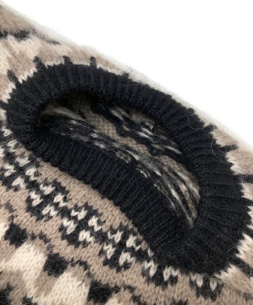 BATONER（バトナ―）BATONER (バトナ―) ノルディック ニット ブラック サイズ:3の古着・服飾アイテム