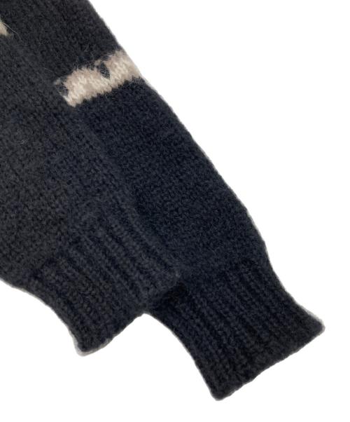 BATONER（バトナ―）BATONER (バトナ―) ノルディック ニット ブラック サイズ:3の古着・服飾アイテム