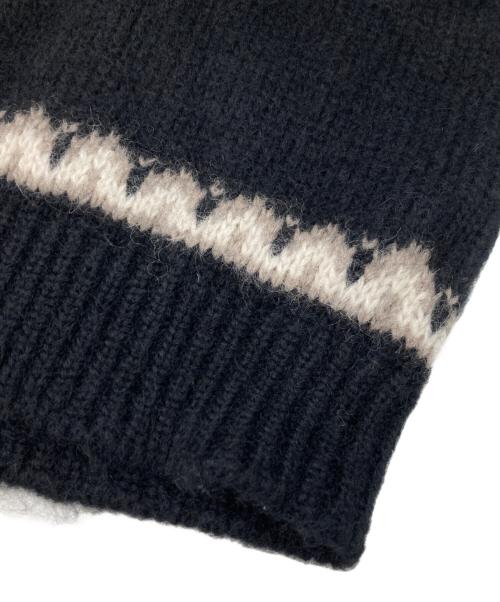 BATONER（バトナ―）BATONER (バトナ―) ノルディック ニット ブラック サイズ:3の古着・服飾アイテム