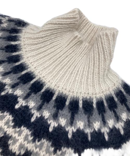 BATONER（バトナ―）BATONER (バトナ―) タートル ニット ホワイト サイズ:3の古着・服飾アイテム