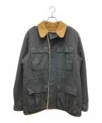 GUCCIグッチ）の古着「ヴィンテージロゴボアライナージャケット」｜ブラック