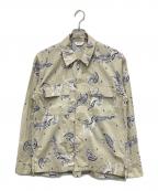WELLDERウェルダー）の古着「Box Fit Shirt」｜ベージュ