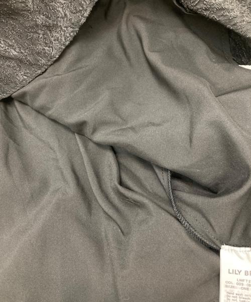 Lily Brown（リリーブラウン）Lily Brown (リリーブラウン) 3wayシアージャガードペプラムブラウス トップス ブラック サイズ:FREE 未使用品の古着・服飾アイテム