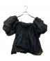Lily Brown (リリーブラウン) 3wayシアージャガードペプラムブラウス トップス ブラック サイズ:FREE 未使用品：8000円