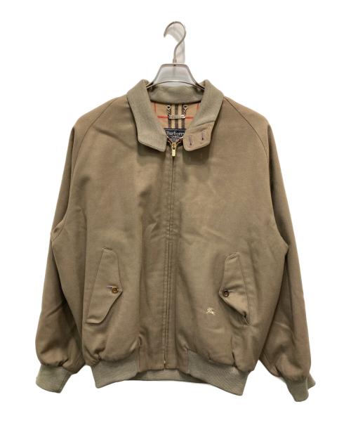 Burberry's（バーバリー）Burberry's (バーバリーズ) 裏ノバチェックウールジップブルゾン ブラウン サイズ:Lの古着・服飾アイテム