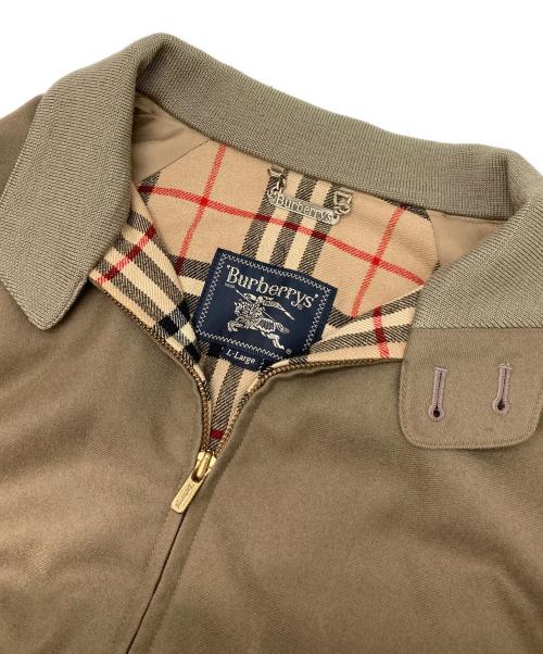 Burberry's（バーバリー）Burberry's (バーバリーズ) 裏ノバチェックウールジップブルゾン ブラウン サイズ:Lの古着・服飾アイテム