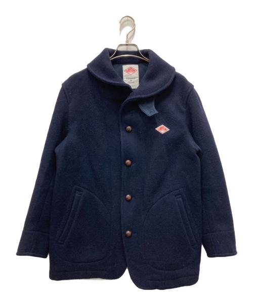 DANTON（ダントン）DANTON (ダントン) 丸襟ウールモッサジャケット ネイビー サイズ:44の古着・服飾アイテム