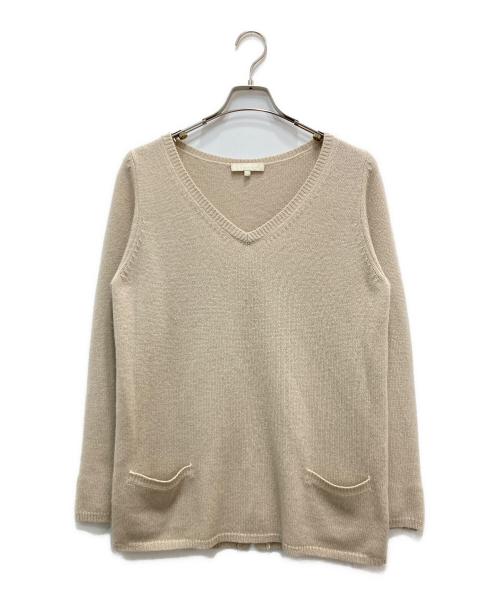 'S Max Mara（エスマックスマーラ）'S Max Mara (エスマックスマーラ) カシミヤ混ニット ベージュ サイズ:Lの古着・服飾アイテム