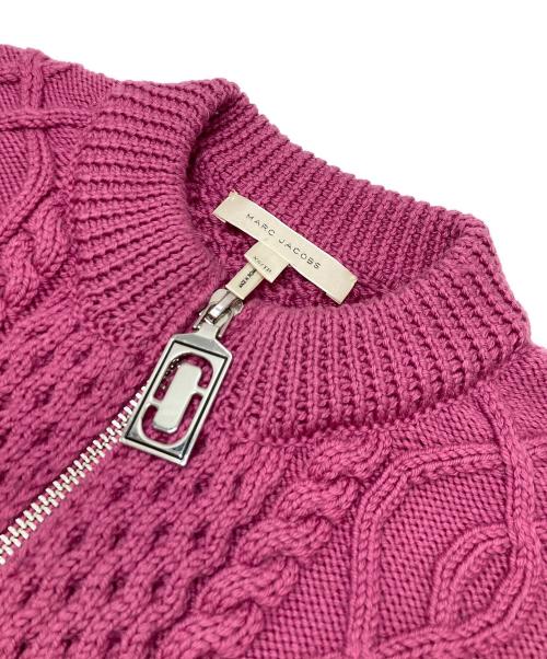 MARC JACOBS（マークジェイコブズ）MARC JACOBS (マークジェイコブズ) ジップアップニット ピンク サイズ:XSの古着・服飾アイテム