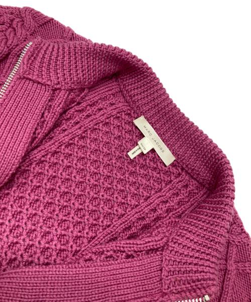 MARC JACOBS（マークジェイコブズ）MARC JACOBS (マークジェイコブズ) ジップアップニット ピンク サイズ:XSの古着・服飾アイテム