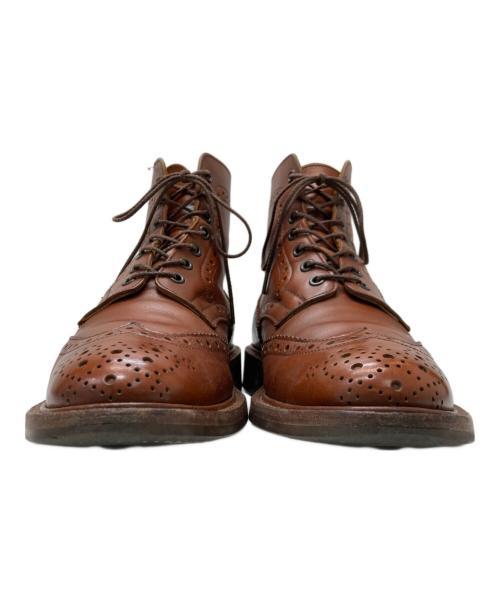 Tricker's（トリッカーズ）Tricker's (トリッカーズ) ウィングチップブーツ ブラウン サイズ:8.5の古着・服飾アイテム