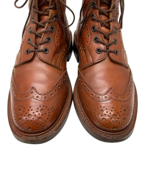 Tricker's（トリッカーズ）Tricker's (トリッカーズ) ウィングチップブーツ ブラウン サイズ:8.5の古着・服飾アイテム