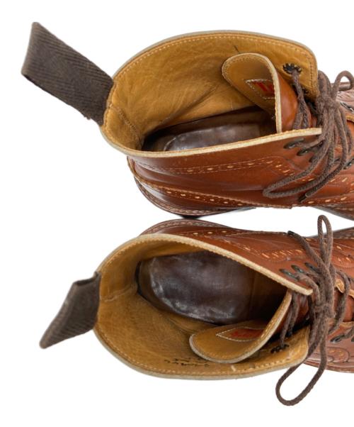 Tricker's（トリッカーズ）Tricker's (トリッカーズ) ウィングチップブーツ ブラウン サイズ:8.5の古着・服飾アイテム