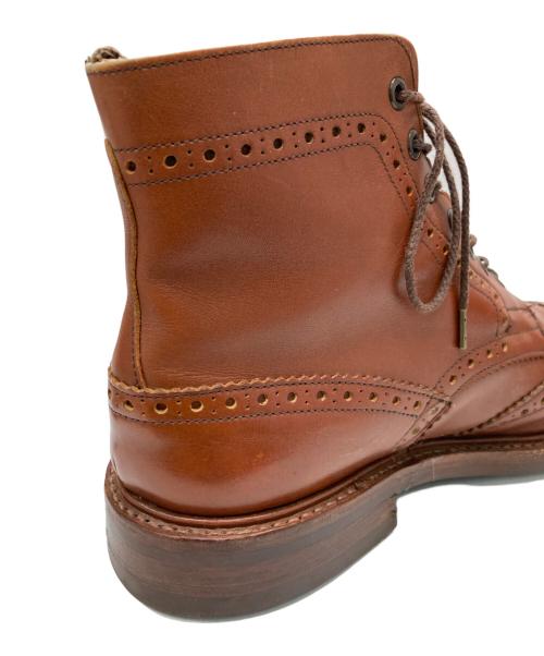 Tricker's（トリッカーズ）Tricker's (トリッカーズ) ウィングチップブーツ ブラウン サイズ:8.5の古着・服飾アイテム