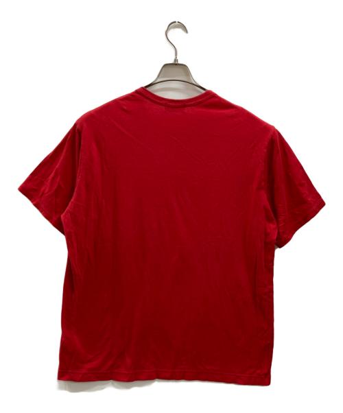 Yohji Yamamoto pour homme（ヨウジヤマモト プールオム）Yohji Yamamoto pour homme (ヨウジヤマモト プールオム) ULTIMA JERSEY ROUND NECK SHORT SLEEVE レッド サイズ:3の古着・服飾アイテム
