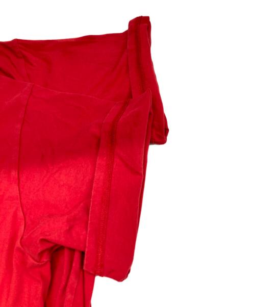Yohji Yamamoto pour homme（ヨウジヤマモト プールオム）Yohji Yamamoto pour homme (ヨウジヤマモト プールオム) ULTIMA JERSEY ROUND NECK SHORT SLEEVE レッド サイズ:3の古着・服飾アイテム