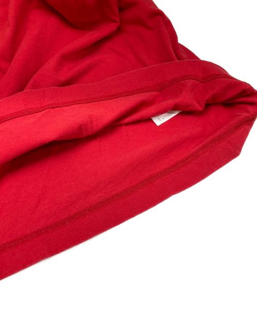 Yohji Yamamoto pour homme（ヨウジヤマモト プールオム）Yohji Yamamoto pour homme (ヨウジヤマモト プールオム) ULTIMA JERSEY ROUND NECK SHORT SLEEVE レッド サイズ:3の古着・服飾アイテム