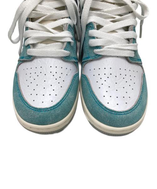 NIKE（ナイキ）NIKE (ナイキ) AIR JORDAN 1 RETRO HIGH OG GS ブルー×ホワイト サイズ:24の古着・服飾アイテム