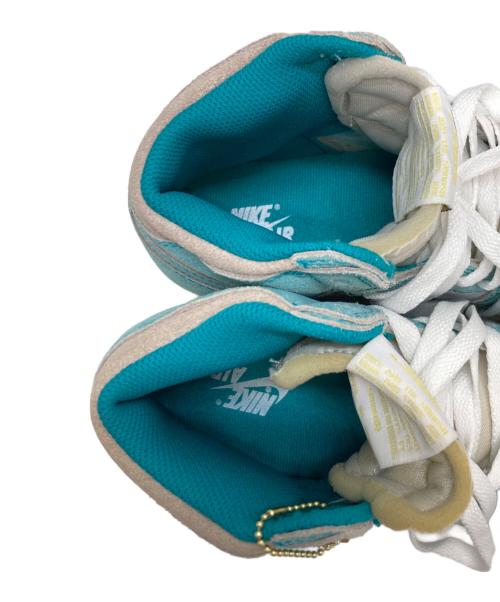 NIKE（ナイキ）NIKE (ナイキ) AIR JORDAN 1 RETRO HIGH OG GS ブルー×ホワイト サイズ:24の古着・服飾アイテム