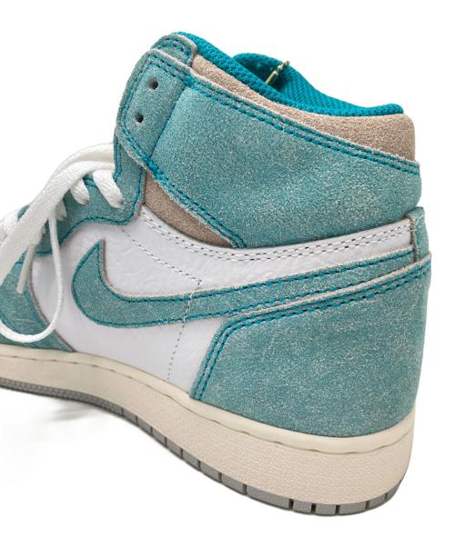 NIKE（ナイキ）NIKE (ナイキ) AIR JORDAN 1 RETRO HIGH OG GS ブルー×ホワイト サイズ:24の古着・服飾アイテム