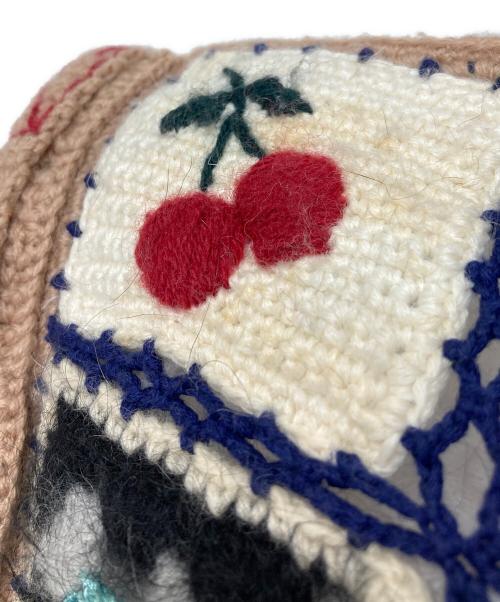 Hysteric Glamour（ヒステリックグラマー）Hysteric Glamour (ヒステリックグラマー) パッチワークニットショルダーバッグ ベージュの古着・服飾アイテム