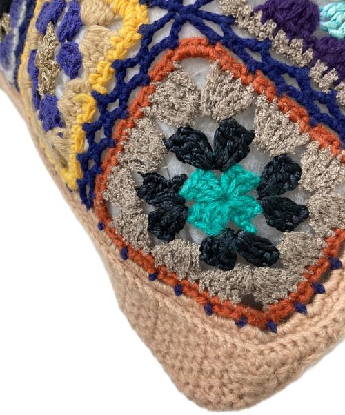 Hysteric Glamour（ヒステリックグラマー）Hysteric Glamour (ヒステリックグラマー) パッチワークニットショルダーバッグ ベージュの古着・服飾アイテム