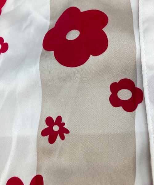 NON TOKYO（ノントーキョー）NON TOKYO (ノントーキョー) 開襟花柄シャツ ベージュ×ピンク サイズ:FREEの古着・服飾アイテム