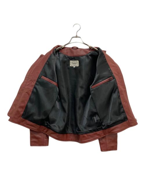 studio03（スタジオ03）studio03 (スタジオ03) カウレザーシングルライダースジャケット レッド サイズ:38の古着・服飾アイテム