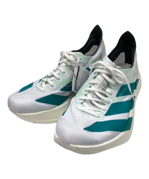 adidas（アディダス）adidas (アディダス) アディゼロ アディオス プロ 4 ホワイト×グリーン サイズ:26.5 未使用品の古着・服飾アイテム