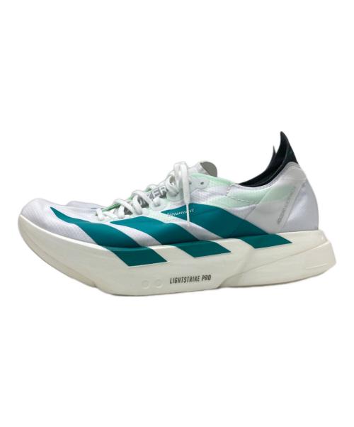 adidas（アディダス）adidas (アディダス) アディゼロ アディオス プロ 4 ホワイト×グリーン サイズ:26.5 未使用品の古着・服飾アイテム