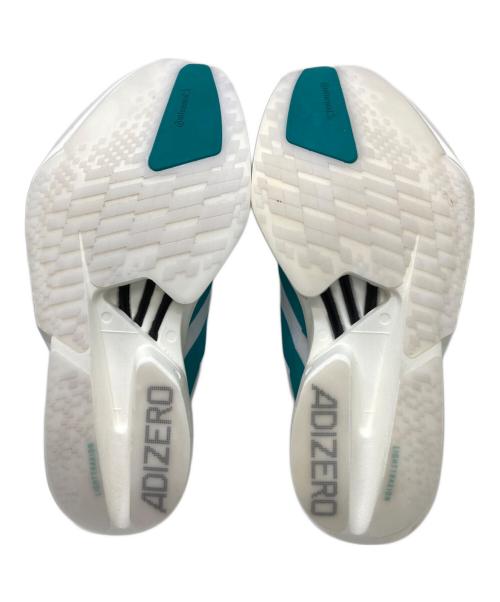 adidas（アディダス）adidas (アディダス) アディゼロ アディオス プロ 4 ホワイト×グリーン サイズ:26.5 未使用品の古着・服飾アイテム