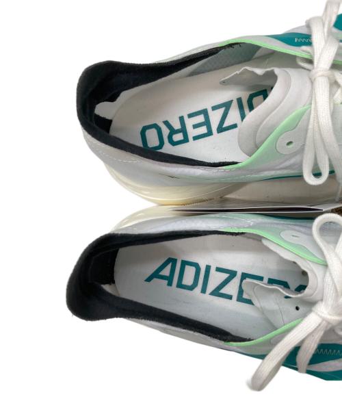 adidas（アディダス）adidas (アディダス) アディゼロ アディオス プロ 4 ホワイト×グリーン サイズ:26.5 未使用品の古着・服飾アイテム