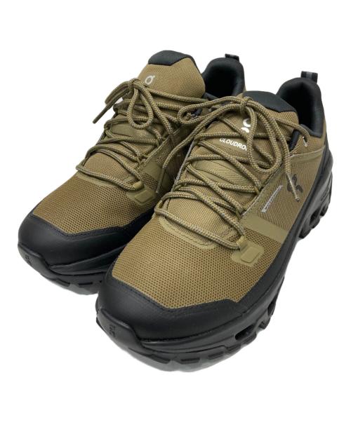 on（オン）on (オン) Cloudrock Low WP 1 カーキ×ブラック サイズ:26 未使用品の古着・服飾アイテム