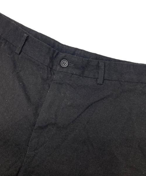COMME des GARCONS HOMME（コムデギャルソン オム）COMME des GARCONS HOMME (コムデギャルソン オム) ポリエステル縮絨スラックスパンツ ブラック サイズ:Mの古着・服飾アイテム