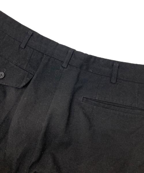 COMME des GARCONS HOMME（コムデギャルソン オム）COMME des GARCONS HOMME (コムデギャルソン オム) ポリエステル縮絨スラックスパンツ ブラック サイズ:Mの古着・服飾アイテム