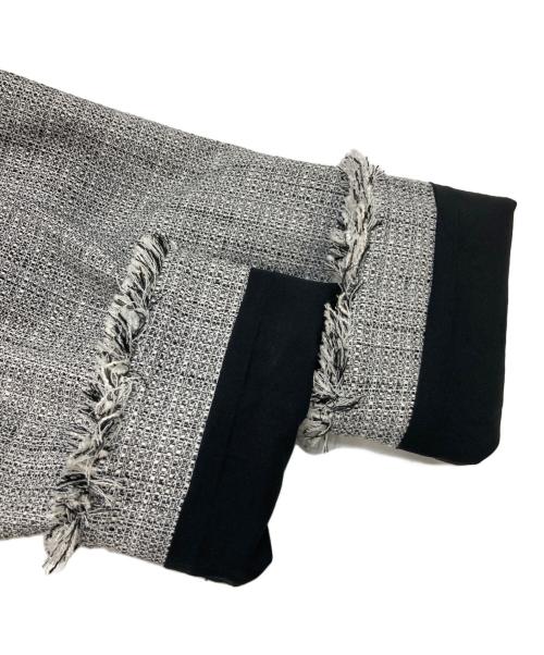 PLST（プラステ）PLST (プラステ) ツイードメタルボタンジャケット グレー サイズ:Sの古着・服飾アイテム