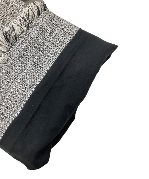 PLST（プラステ）PLST (プラステ) ツイードメタルボタンジャケット グレー サイズ:Sの古着・服飾アイテム