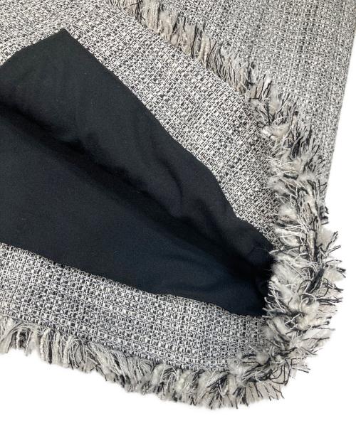 PLST（プラステ）PLST (プラステ) ツイードメタルボタンジャケット グレー サイズ:Sの古着・服飾アイテム