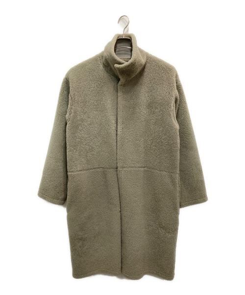 H BEAUTY&YOUTH（エイチ ビューティー&ユース）H BEAUTY&YOUTH (エイチ ビューティー&ユース) MOUTON STAND COAT グレー サイズ:Mの古着・服飾アイテム